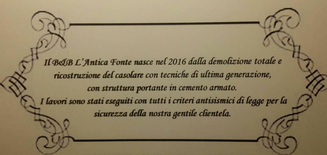 B&B L' Antica Fonte Spinetoli Extérieur photo